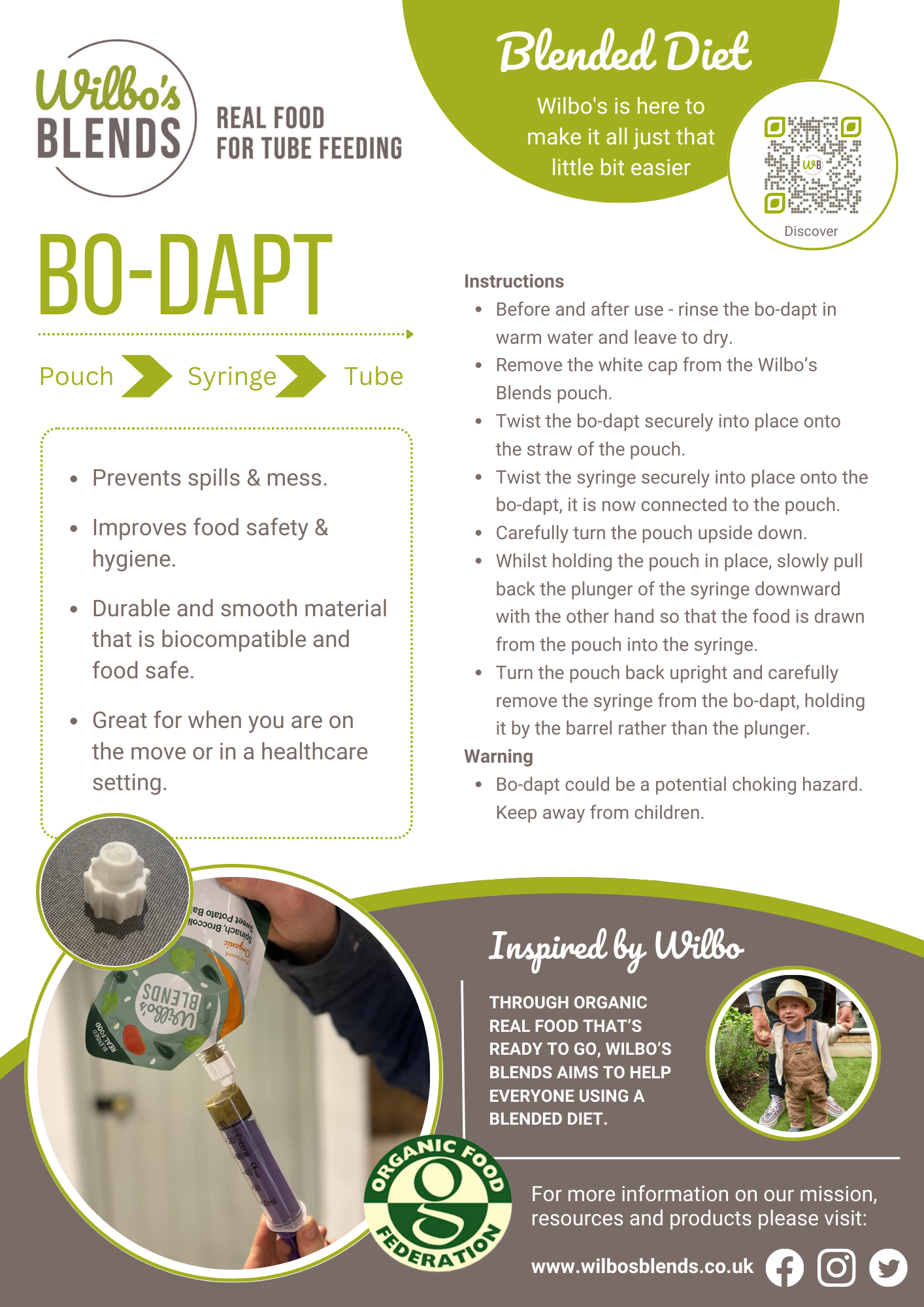 Bo-Dapt adaptor for Wilbos Blends - 4 pack