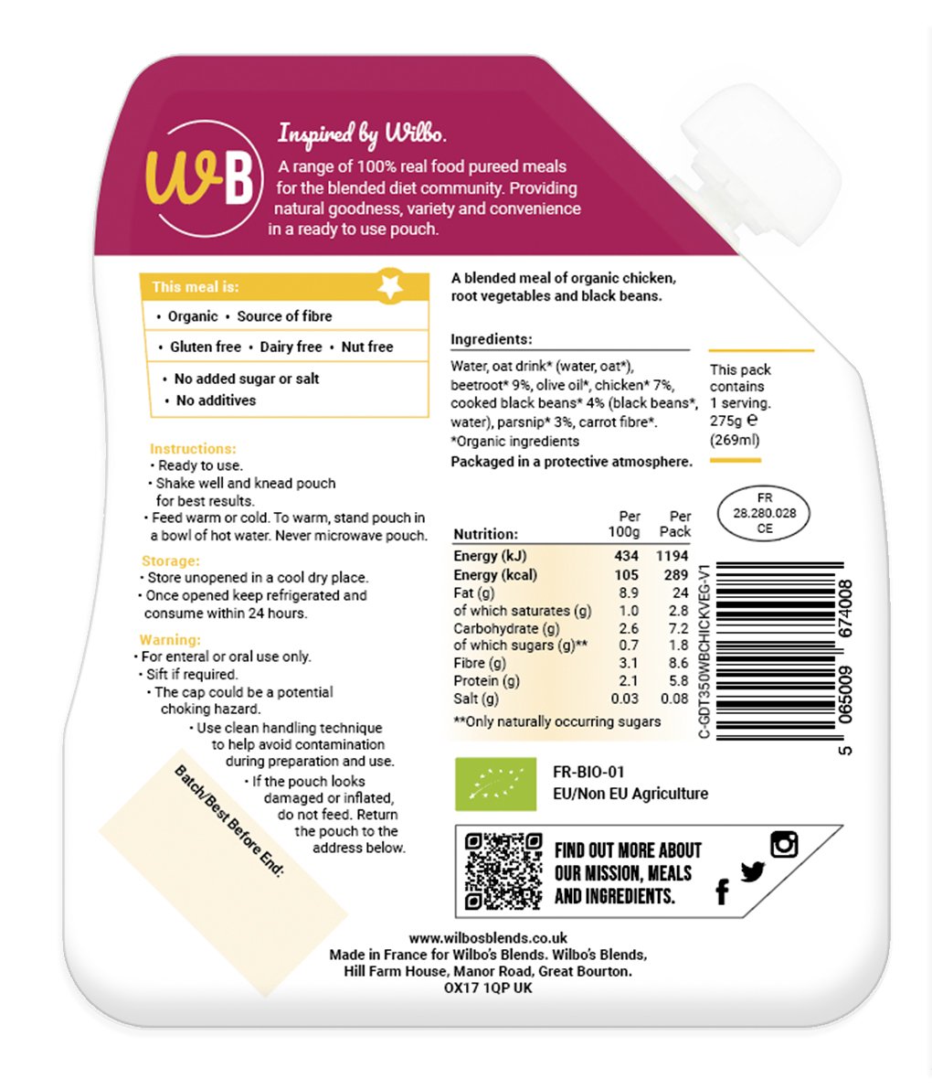 Casserole de poulet et légumes racines bio x 6