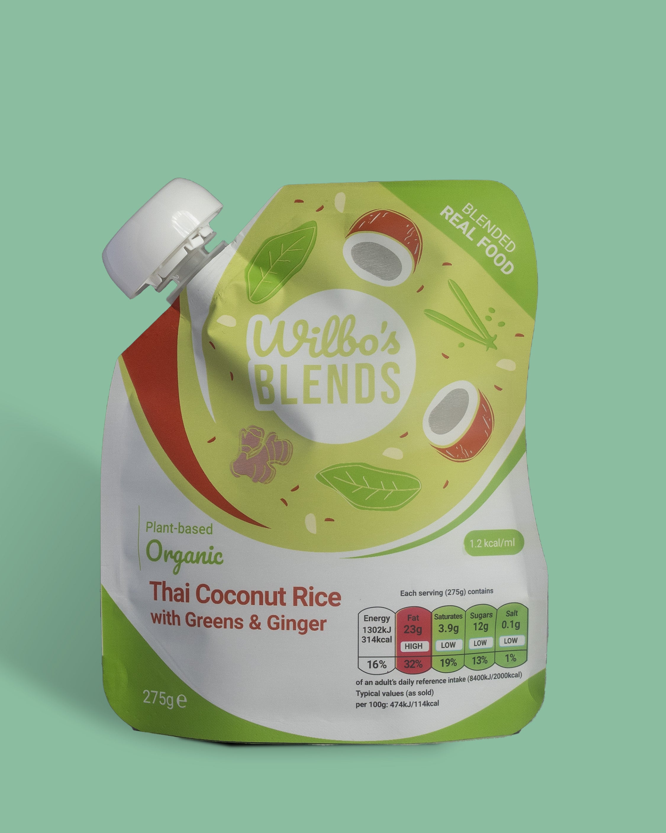 Riz thaï bio à la noix de coco et aux légumes verts & Gingembre x 6