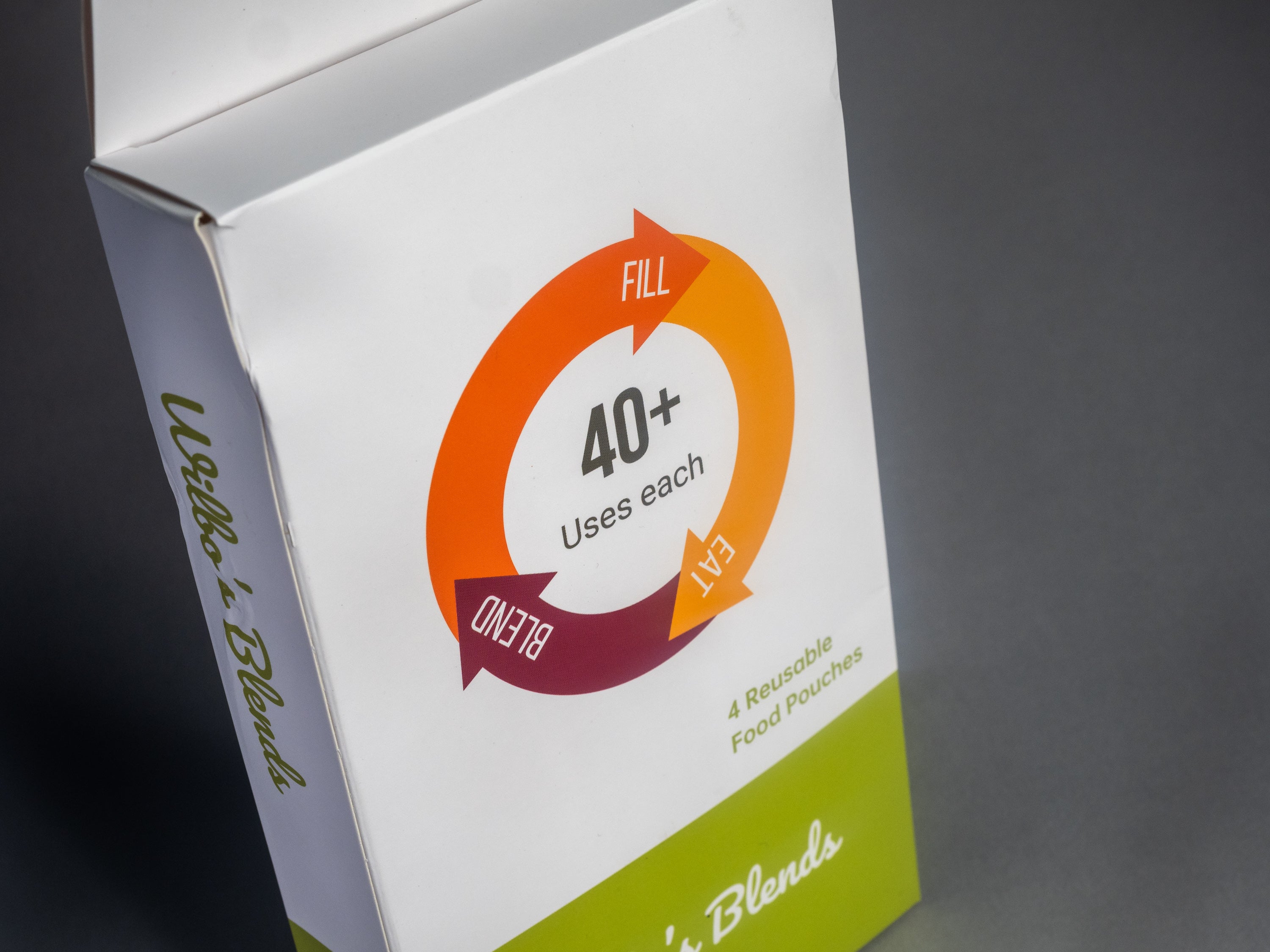 10 pack - 40 700ml reusable side spout pouches