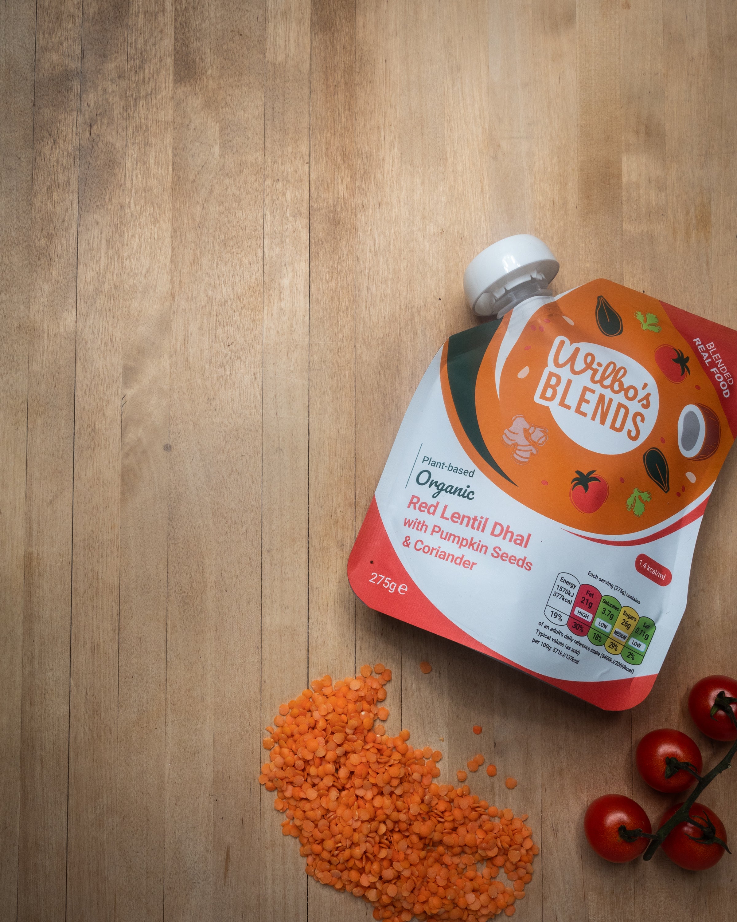 Organic Red Lentil Dhal with Pumpkin Seeds & Coriander x 6