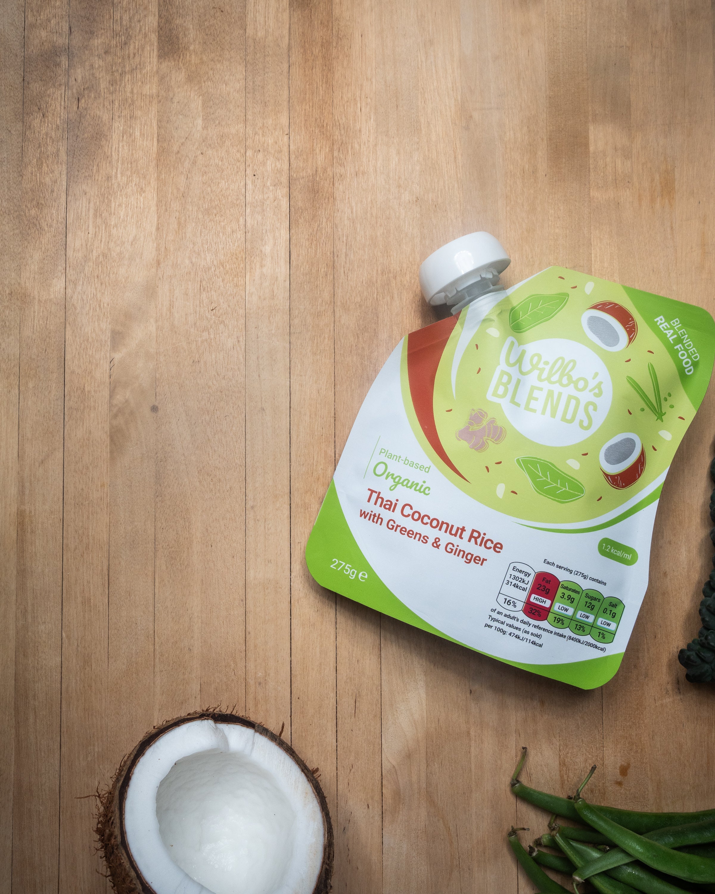 Riz thaï bio à la noix de coco et aux légumes verts & Gingembre x 6