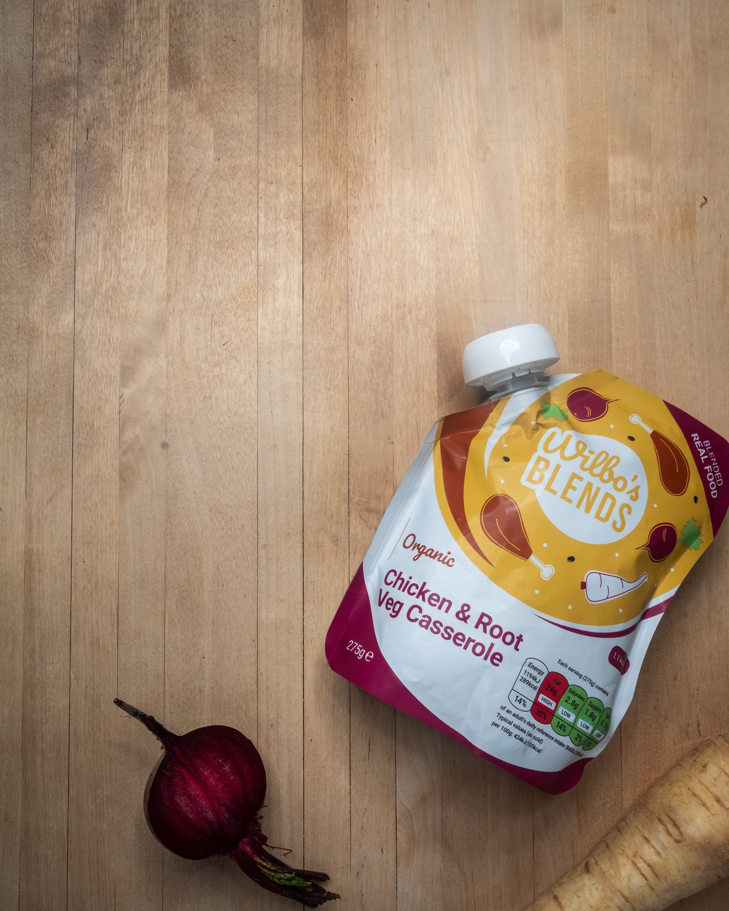 Casserole de poulet et légumes racines bio x 6