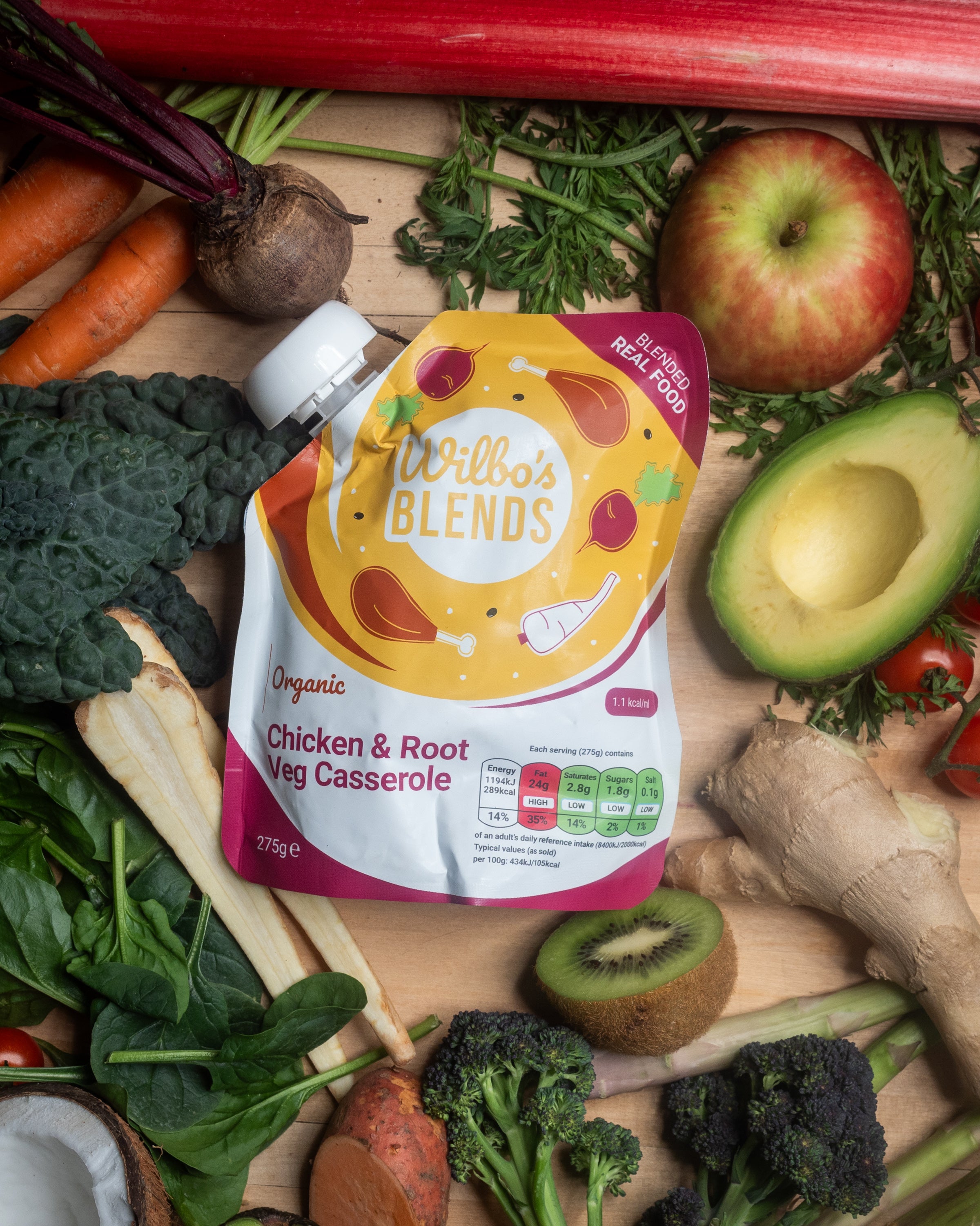 Casserole de poulet et légumes racines bio x 6