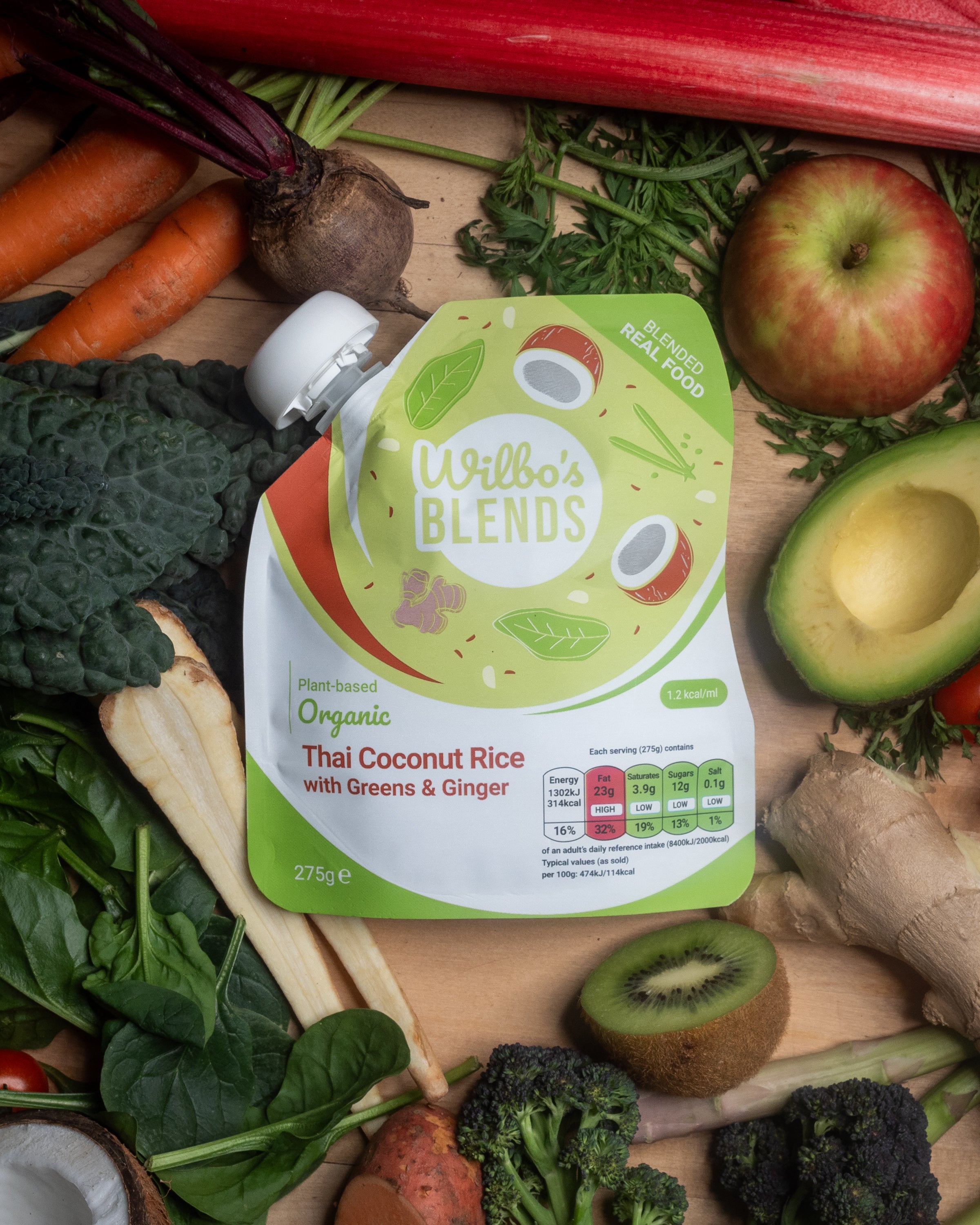 Riz thaï bio à la noix de coco et aux légumes verts & Gingembre x 6