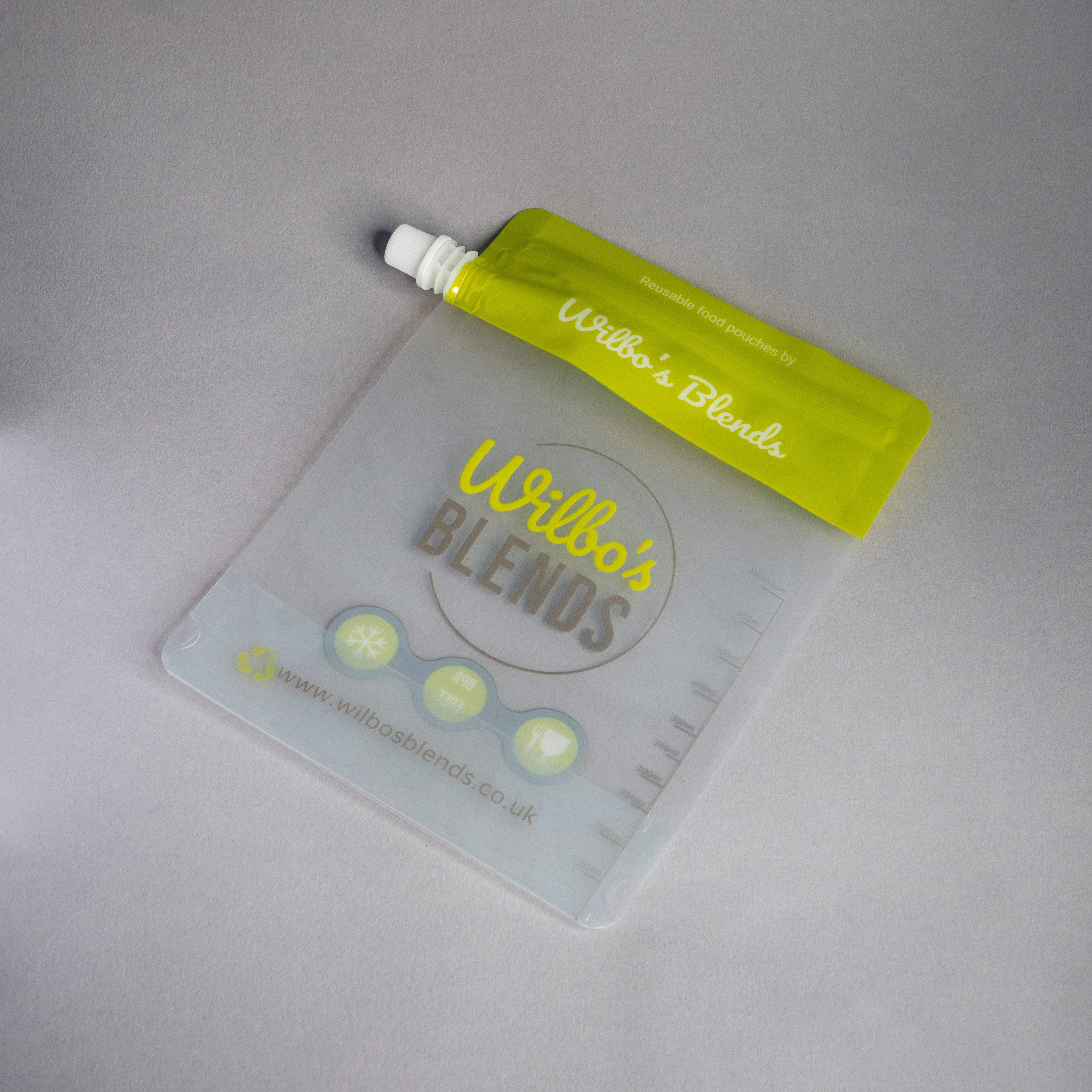 4 Pack - 700ml reusable side spout